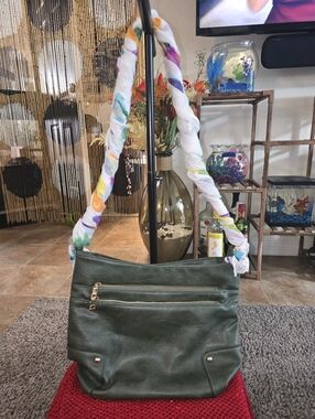 Women's Green Shoulder/Crossbody Bag